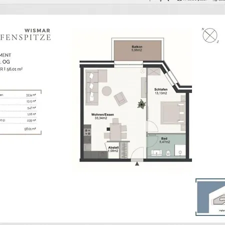 Hafenspitze App 21 Wißmar
